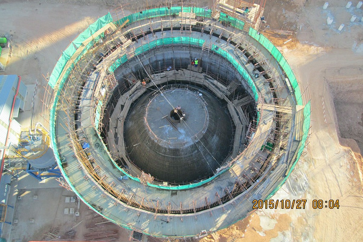Mehrkammersilo und Rohmehlsilo Algerien