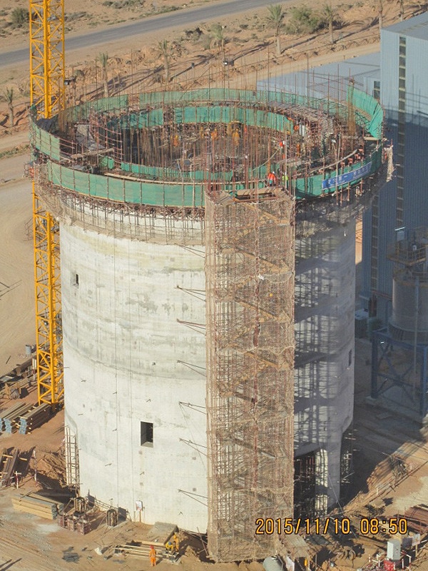 Mehrkammersilo und Rohmehlsilo Algerien