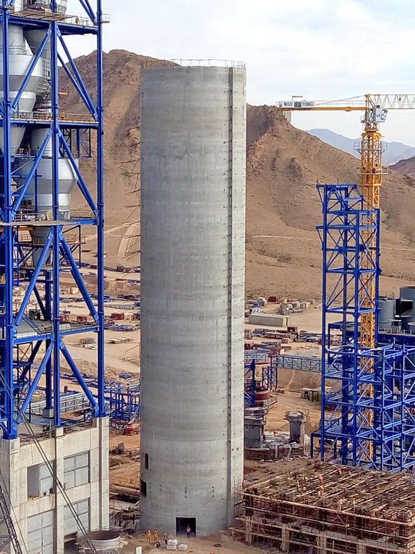 Mehrkammersilo und Rohmehlsilo Algerien